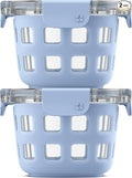 Ello Duraglass 2-Pack 2 Cup Reusable Glass Container Jar by Ello
