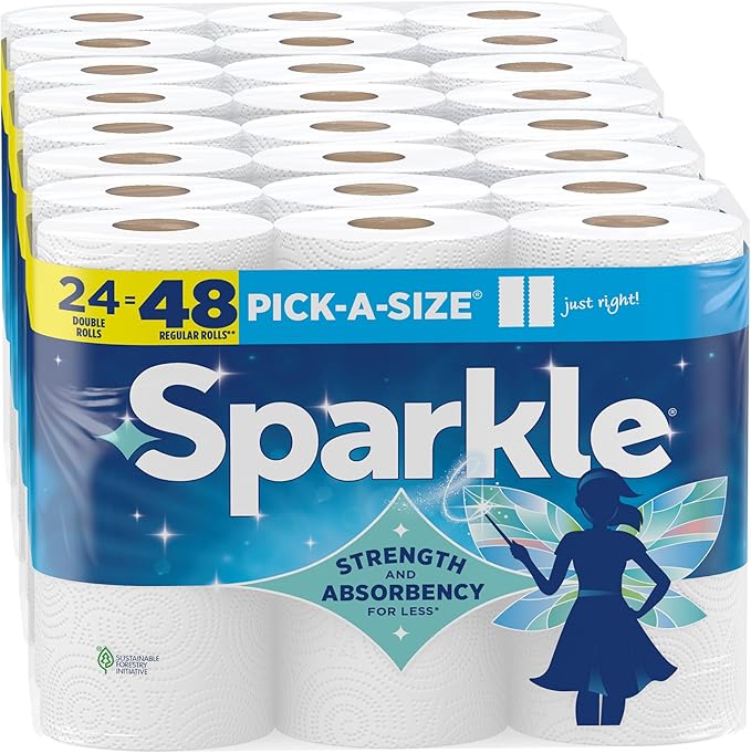 Sparkle Pick-A-Size Paper Towels, 24 Double Rolls by Sparkle%C2%AE