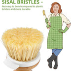 SUBEKYU Dish Brush, Bamboo Dish Scrubber Brush Set - Image 3
