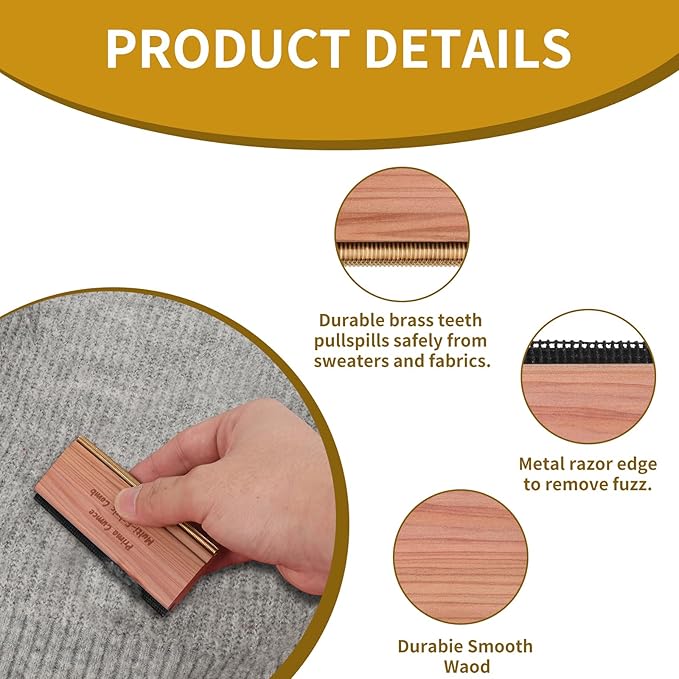 Cashmere Comb – 100 x 44 x 10mm Multi-Fabric Shaver - Image 2