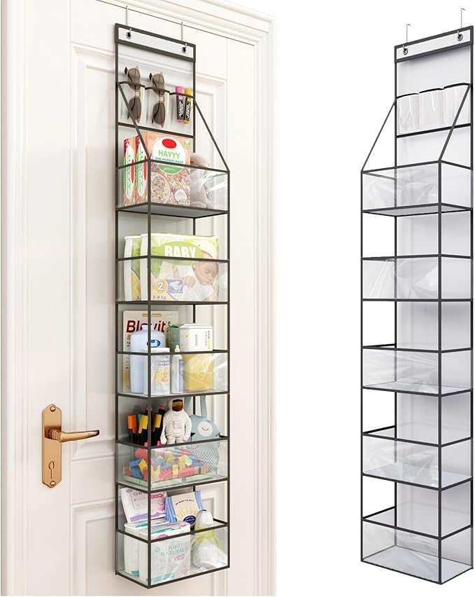Fixwal 6-Shelf Over The Door Hanging Pantry Organizer Hanging Storage by Fixwal