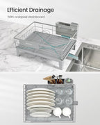 SONGMICS Dish Drying Rack, Kitchen Dish Rack, - Image 4