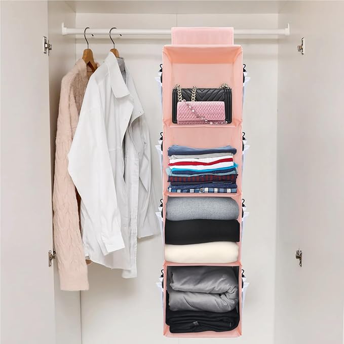 PetsHome 4-Shelf Hanging Closet Organizer, Space Saver, Closet Hanging Storage - Image 2