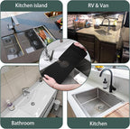 Faucet Mat for Kitchen Sink, Silicone Faucet Handle Drip Catcher Tray, Drying - Image 7