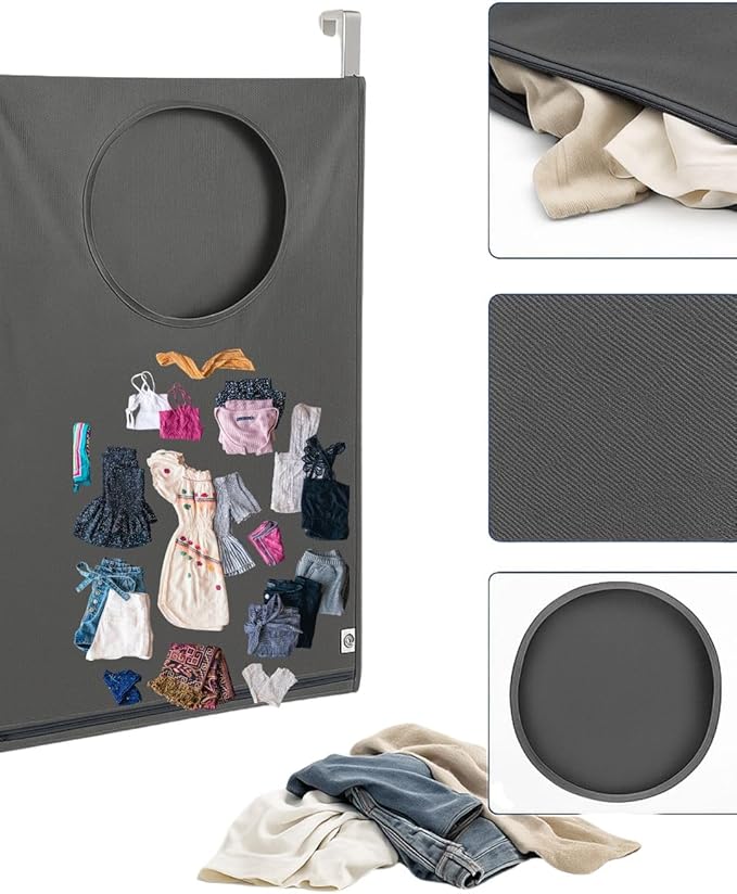 Hanging Laundry Hamper Bag – Space-Saving Dirty Clothes Storage - Image 2
