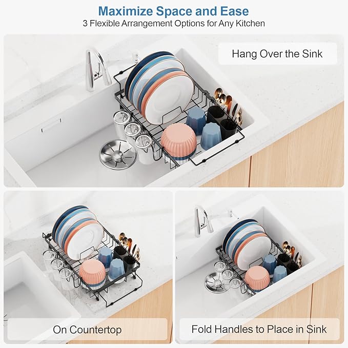 iSPECLE Expandable in Sink Dish Drying Rack - Image 3