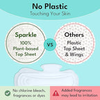 Sparkle Sanitary Pads for Women, Plant-Based Maxi Pads - Image 5