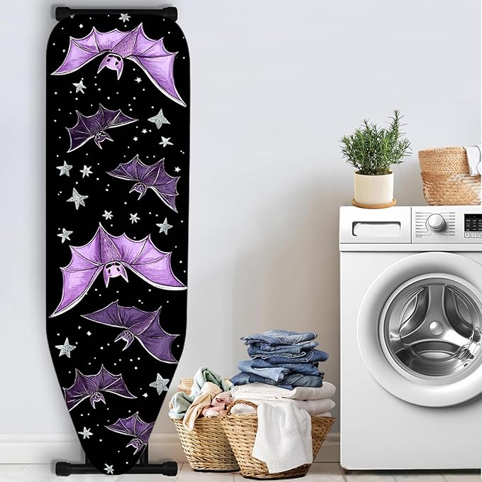 Nuxovilar Purple Bat & Star Ironing Board Cover, 15 * 54inch, Fit Most Standard - Image 3