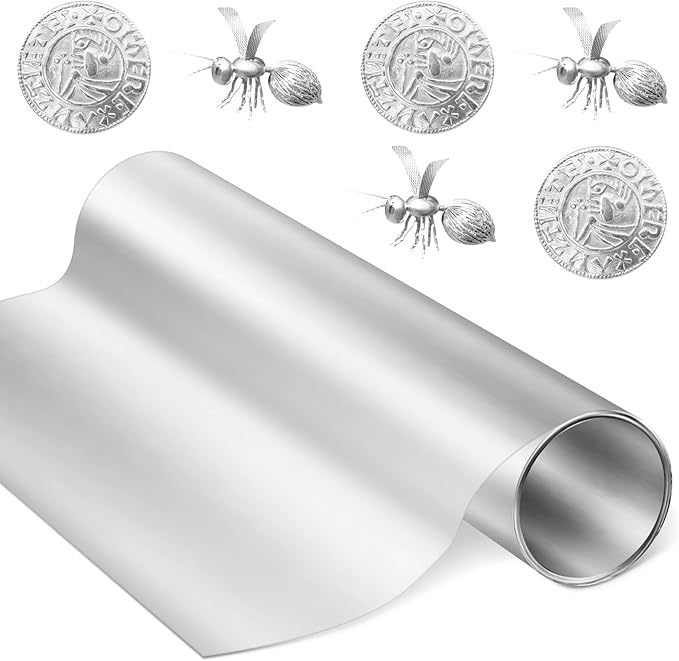 Yaocom 1 Roll Aluminum Metal Crafts DIY Foil 12 Inch x 20 ft x 0.1 mm Thick by Yaocom