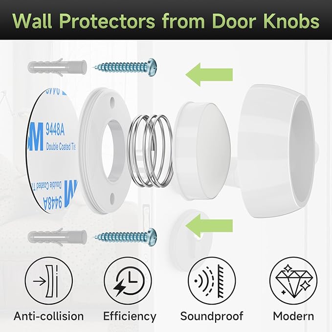 4PCS Door Stopper Wall Protector - Image 4
