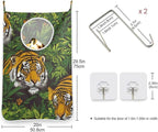 Hanging Laundry Hamper with Stainless Steel Hooks, Oxford Fabric Printing Door - Image 3