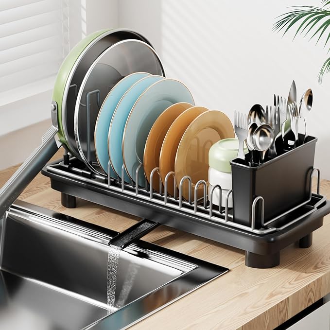Small Dish Drying Rack, Compact Dish Drainer by Unknown