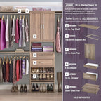 ClosetMaid SuiteSymphony Wood Closet Organizer Starter Kit - Image 6