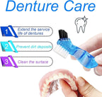 2 Pack Denture Case Dental Mouthguard Case, Denture Bath Box Cleaning - Image 3