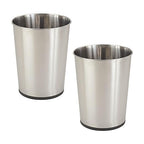 Bath Bliss 5 Liter Small Wastebasket | 2 Pack | Round Open Top | Trash Can | by BathBliss