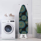 Mandala Lotus Flower Ironing Board Cover, Abstract Ethnic Floral 54x15 inches - Image 3