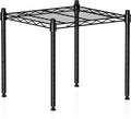 Xcity Storage Shelves, 1 Tier Heavy Duty Metal Shelving Unit, 350 LBS Capacity Adjustable Steel Wire Shelf Organizer for Pantry, Kitchen, Garage, 14" D x 14" W x 15" H, Black by Unknown