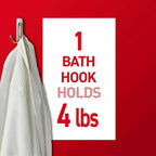 Command Large Double Bathroom Wall Hook, Damage-Free Hanging - Image 4