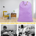 Cotton Canvas Laundry Bag with Handles & Drawstring Straps, Heavy Duty Extra - Image 7