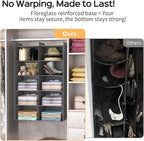 Grey 5-Tier Hanging Closet Storage Organizer - Image 5