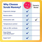 Scrub Daddy 4 Scrub Daddy Sponges & 4 Scrub Mommy Kitchen Sponges - Image 6