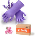 Vgo... Household Cleaning Gloves, Double-layer, Lined Dishwashing Gloves by Vgo