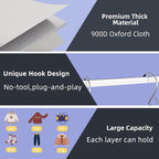 Twira 6-Shelf Hanging Closet Organizer, 2 Separable 3-Shelf Hanging Shelves - Image 6