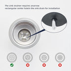 2 Pack Kitchen Sink Strainer and Stopper Combo - Image 3