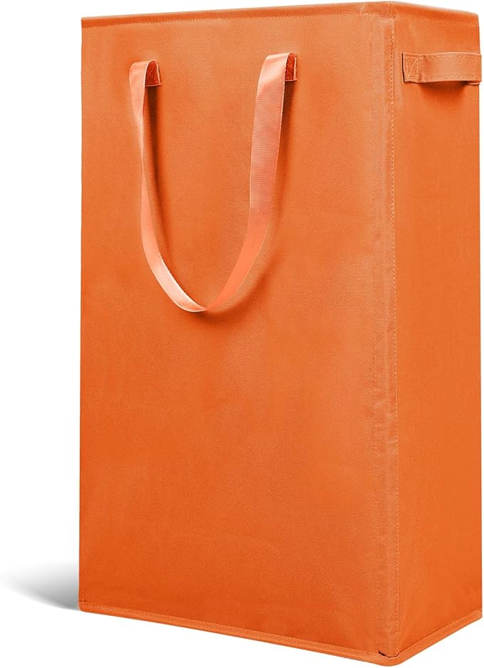 Odonata Slim Laundry Hamper Handles Collapsible Laundry Basket Thin Dirty by Odonata