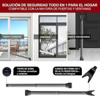 AceMining Upgraded Door Security Bar & Sliding Patio Bar, Heavy Duty Stoppers - Image 2
