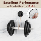 10-Pack Adhesive Wall Hook for Coat and Towel: Extra Sticky 12 LB, Stainless - Image 2