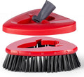 Scrub Brush with Refill Base, Spin Mop Head Scrubber Replacement Compatible by FunCee