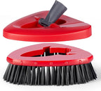 Scrub Brush with Refill Base, Spin Mop Head Scrubber Replacement Compatible by FunCee