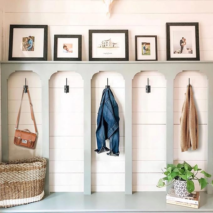 14 Pack Coat Hooks, Heavy Duty Coat Hooks Wall Mounted - Image 6