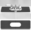 Faucet Mat Sink Splash Guard Oval and Round Splash Tap Pad Diatomite Stone by Funnymoom