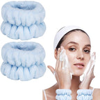2pcs Wrist Bands for Washing Face, Microfiber Face Washing Wristbands, Arm by Taocar