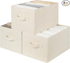 StorageWorks Storage Baskets for Shelves, Fabric Storage Bins, Closet by StorageWorks