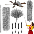 100-inch Duster with Extension Pole, 8-in-1 Cobweb Duster Kit Includes Chenille by Unknown