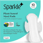 Sparkle Sanitary Pads for Women, Plant-Based Maxi Pads by Sparkle