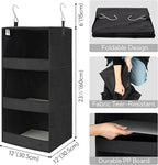 GRANNY SAYS Hanging Closet Shelf, 3-Shelf Foldable Hanging Organizers and - Image 3