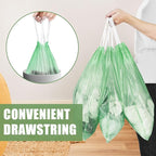 4 Gallon Trash Bags Drawstring 100 Count, JUKFITA Strong Small Garbage Bag - Image 2