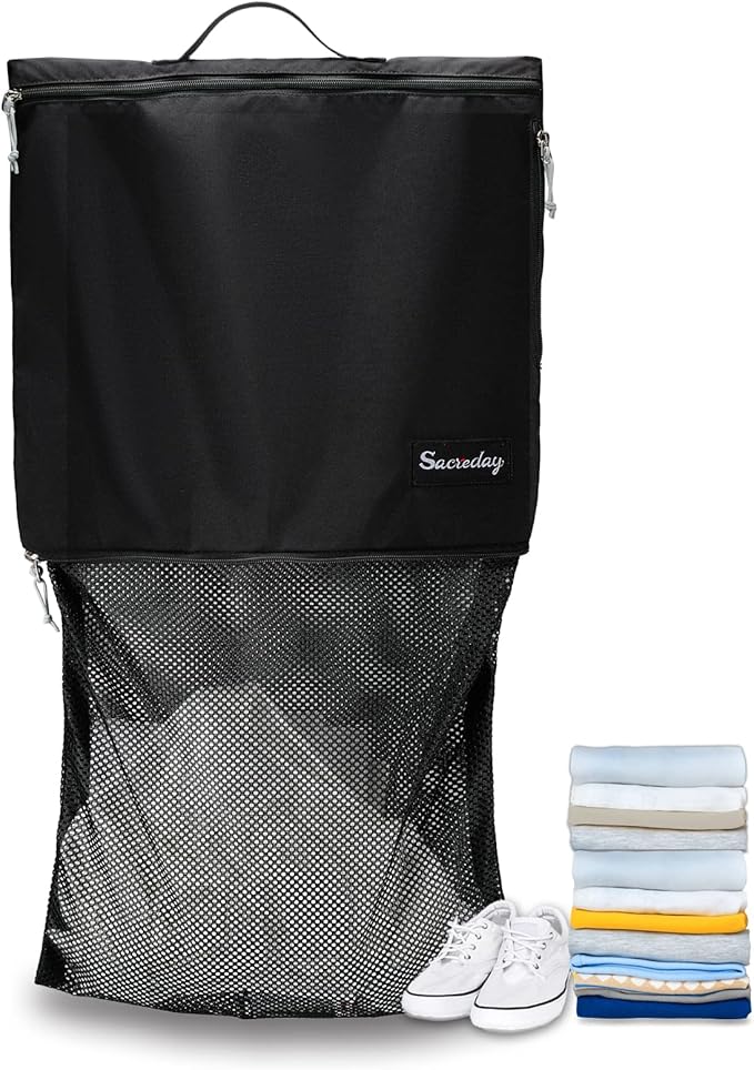 Dirty Laundry Bag for Traveling-Mesh Laundry Bags XL Travel Gym Healthcare by EasierLaundrySimplerLife