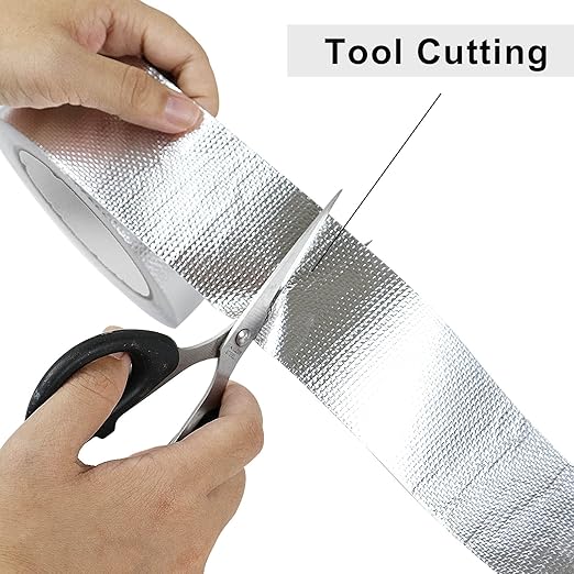 BOMEI PACK 1 Roll Aluminum Foil Heat Shield Cool Tape 2 Inch x 66 ft Heat - Image 6