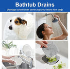 4Pcs Square Drain Cover for Shower, TPR Drain Hair Catcher Shower Drain Cover - Image 6