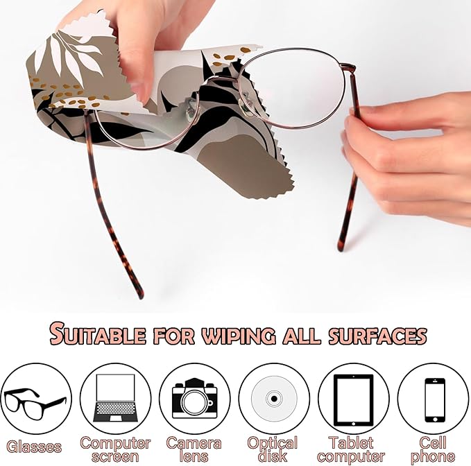 6 PCS Glasses Cleaning Cloth Eyeglass Cleaning Cloth Lens Eyeglasses Microfiber - Image 3