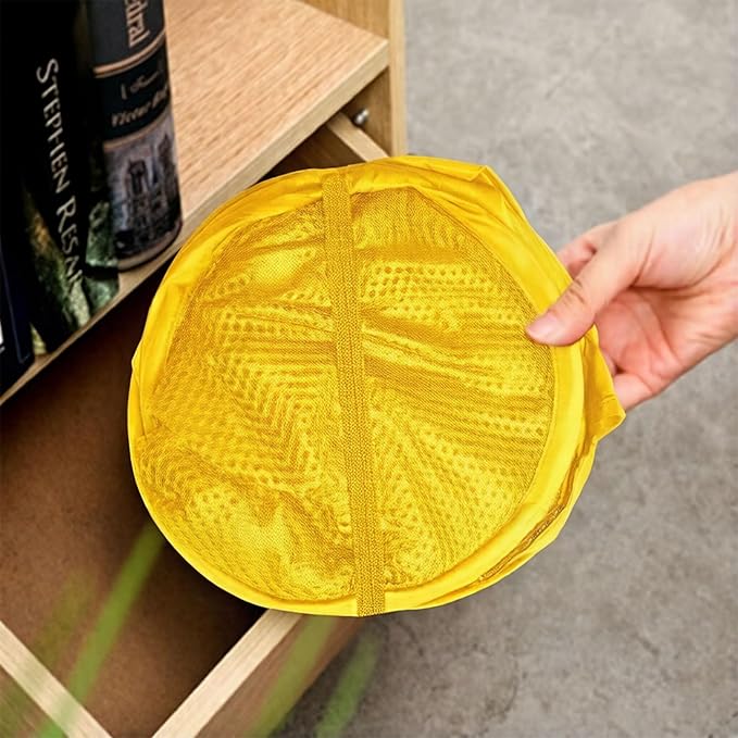 The upgraded pop-up laundry basket features a breathable side pocket mesh design - Image 7