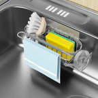 Cisily Grey Kitchen Sink Caddy Sponge Holder in the Sink, Stainless Steel by CISILYHOMELIFE