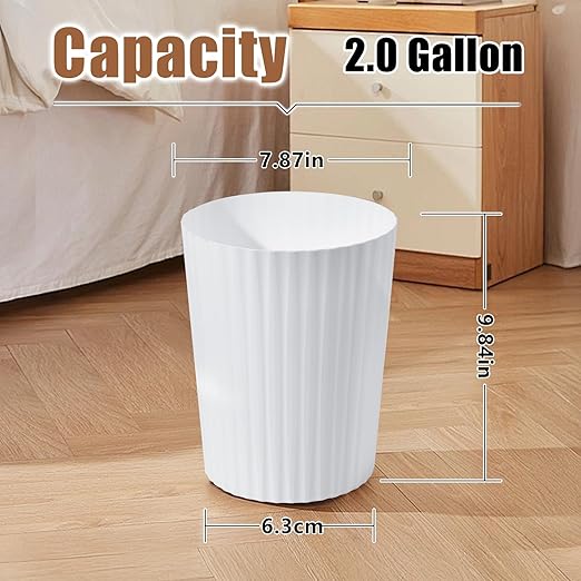 Trash Can - Small Waste basketbin - 2 Gallon- - Image 2