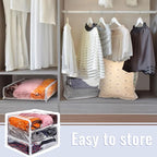 6 Packs Clear Zippered Storage Bags Sweater Moth Bags Plastic Storage - Image 6