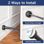 5Pcs Adjustable Door Stopper, 3.07-4.45in Aluminum Door Stoppers - Image 4